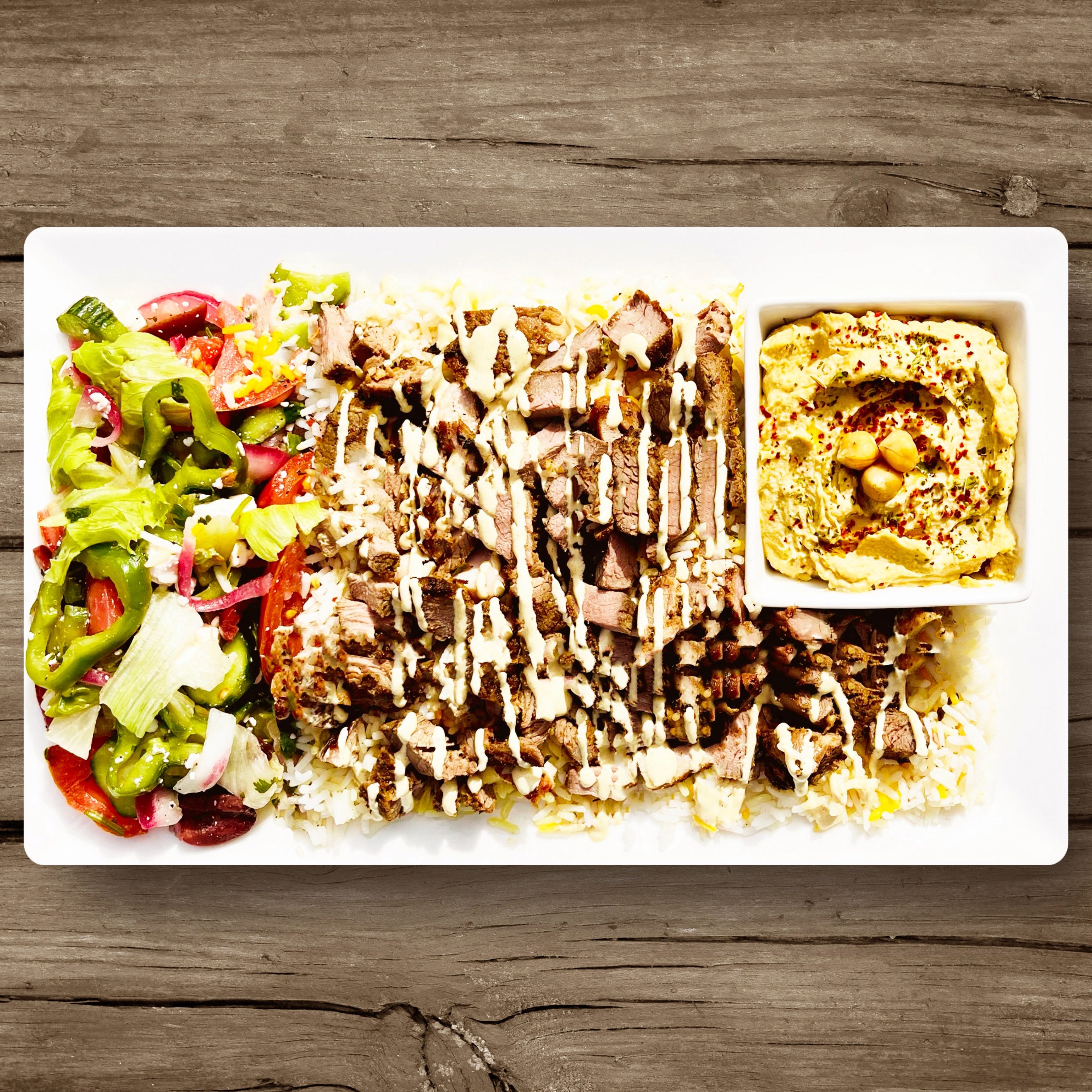 Beef Shawarma Platter.