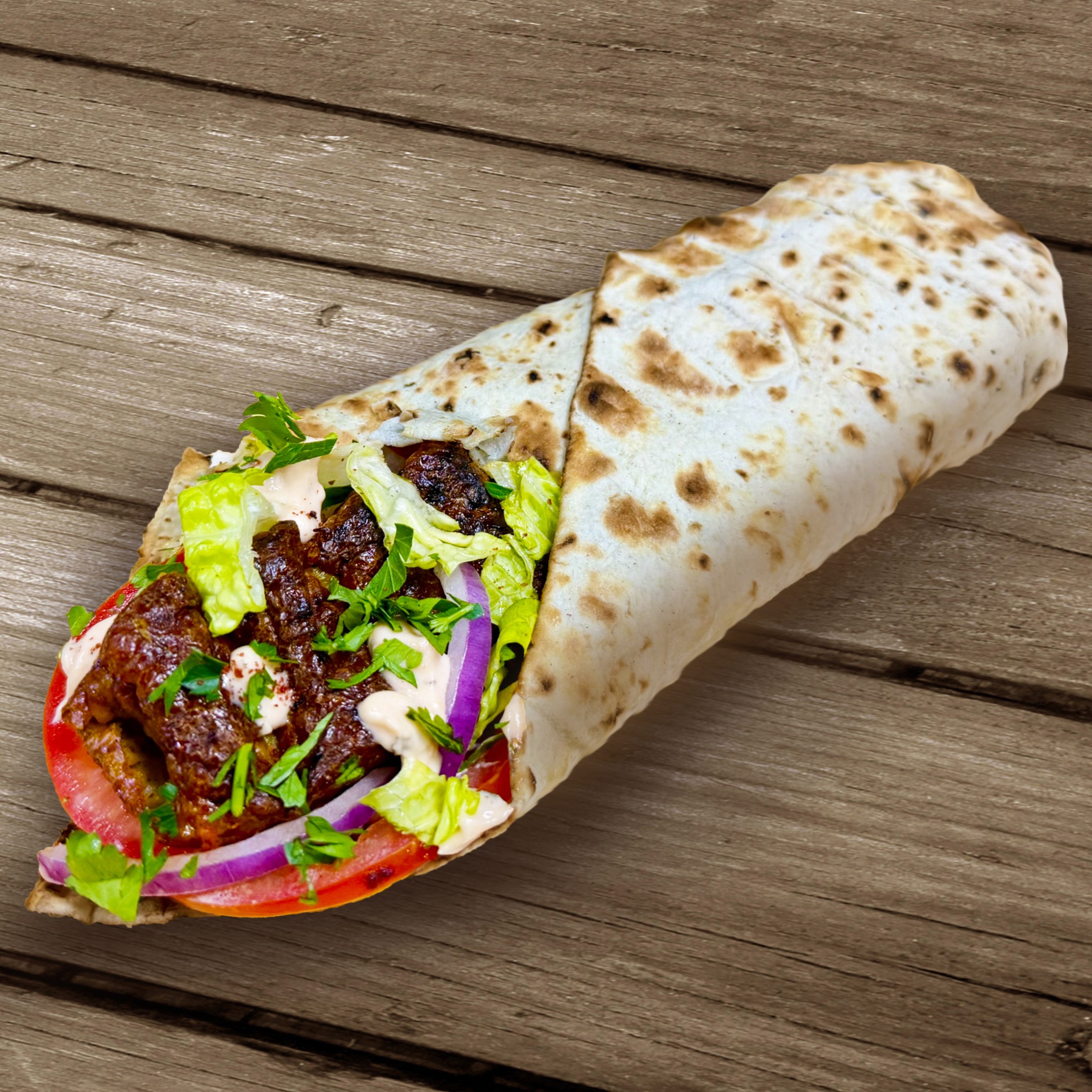 Beef Luleh Wrap.